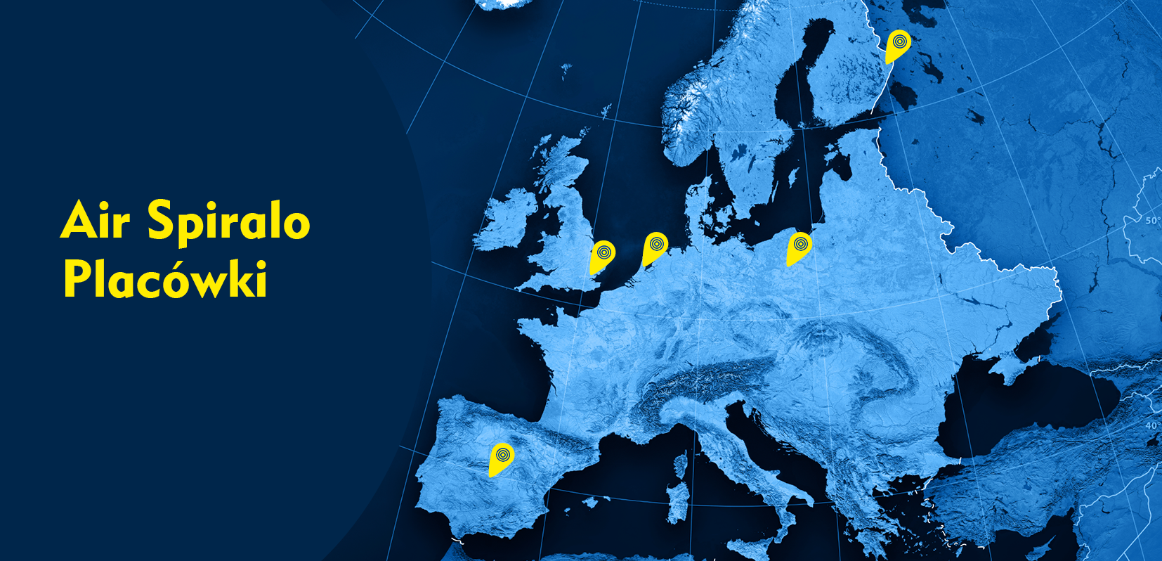 Placówki Air Spiralo w Holandii, Anglii, Finlandii i Polsce